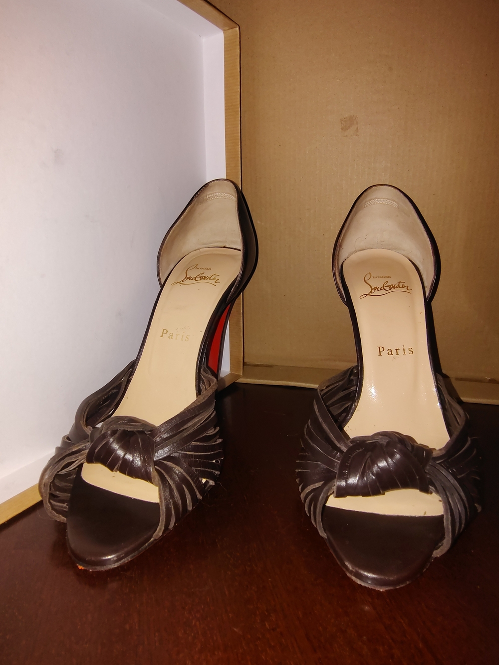 Christian Louboutin Miranda Dorcet 100 Leather Heels – Size 37.5 (US 7.5)